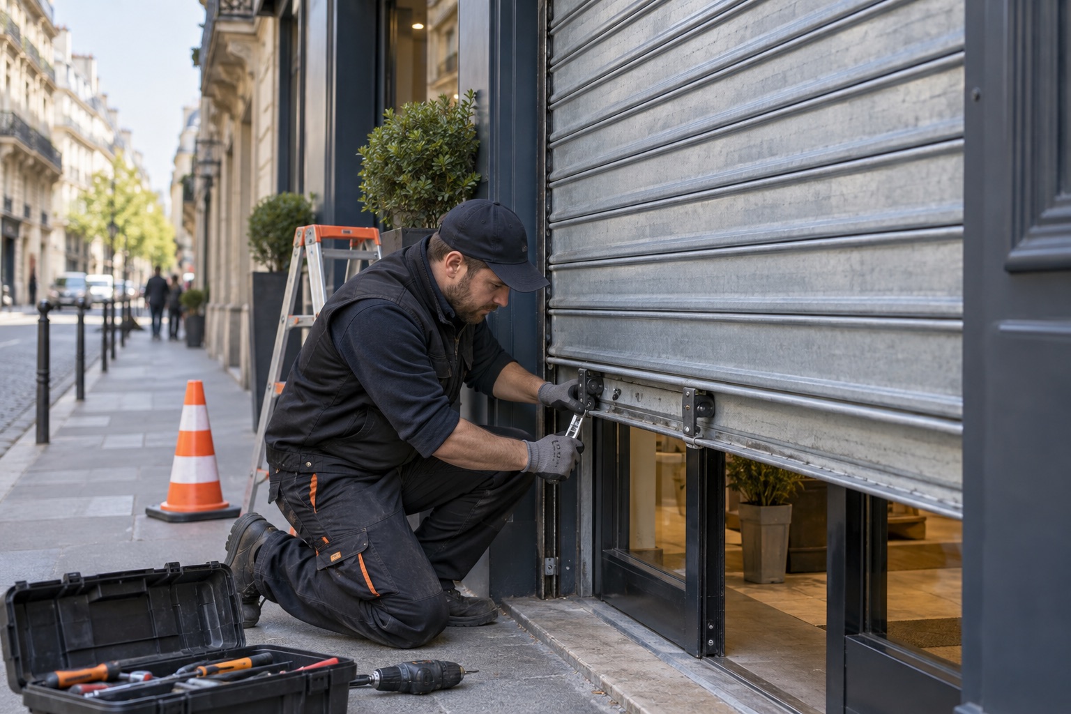 Dépannage de rideau métallique à Paris
