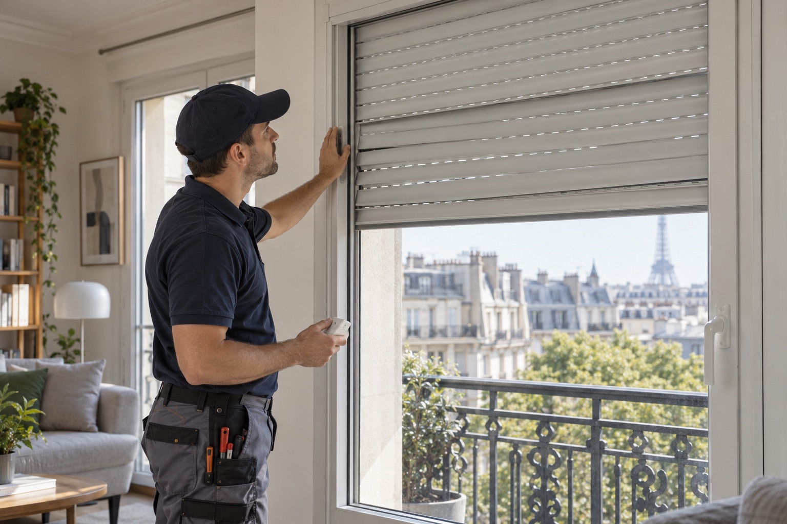 Dépannage de volet roulant bloqué à Paris