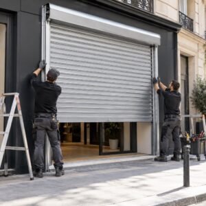 Installation de rideau métallique sur mesure à Paris