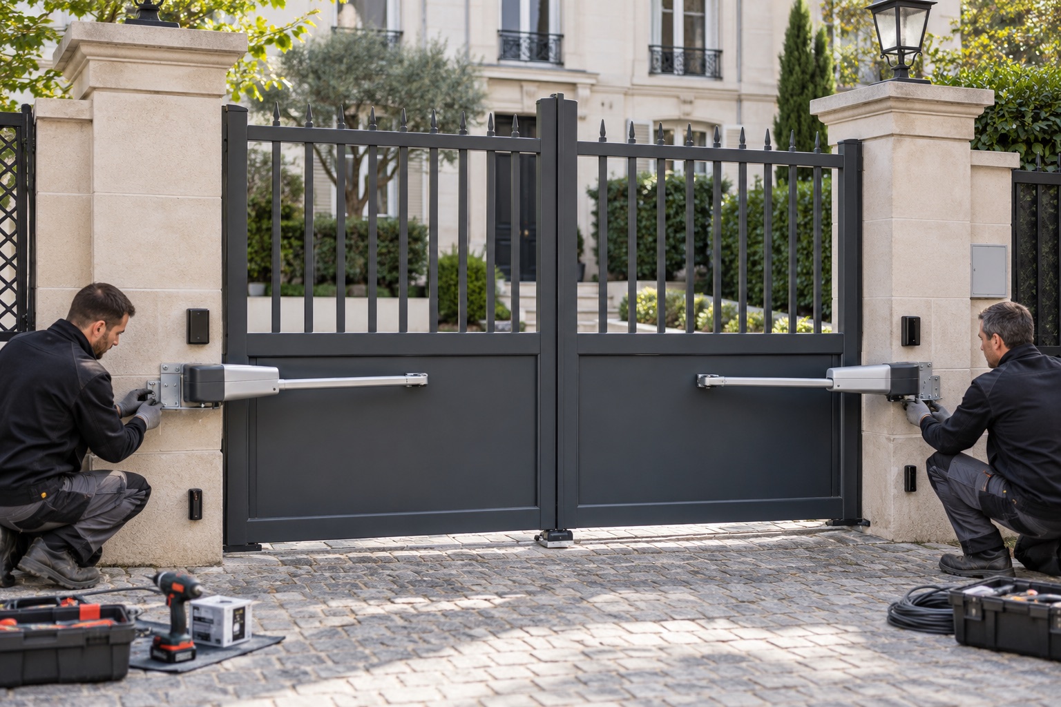 Motorisation d'un portail à Paris